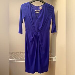 Beautiful deep purple Vince Camuto dress size 8 with back zipper